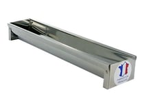 Gouttière à bûche ronde en inox - 30 x 6 cm - Cerf Dellier