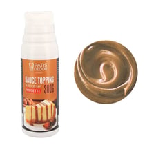 Flacon de sauce topping Patisdecor - Noisette - 300g
