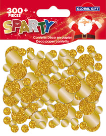 Confettis papier Global Gift - Noël - Modèles aléatoires - Vendu à l'unité