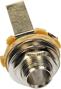 Lot de 2 Jack chassis en métal mono Yellow Cable JACK06