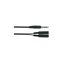 cordon 2 jack mono femelle - 1 jack stereo male