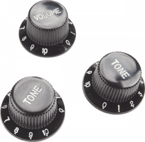 Yellow Parts EZ1215B - Boutons de réglage pour guitare ST - Noir