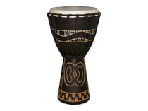 Tanga Slammer DA40-7G - Djembé - 8" - acajou indonésien - noir