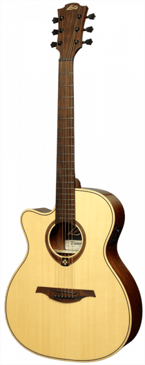 Lâg Tramontane 88 - Guitare électroacoustique - Gaucher - Auditorium Cutaway - Natural