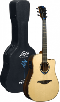 Lâg Tramontane Hyvibe 30 - Guitare folk électroacoustique - Dreadnought - Glossy