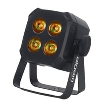 Projecteur PAR Quad 4 x 6W 4-en-1 livré avec télécommande