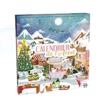 Calendrier de l'Avent puzzle 1008 pièces - Village de Noël