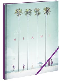 Notebook Big - 19 x 24 cm - RIVERS Miami - 160 pages unies - Blue Art