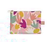 Pochette 1 compartiment Blue Art - Rose - Abstrait