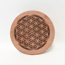 Support encens en bois - Fleur de vie