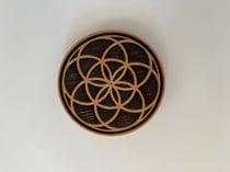 Porte encens Galeo Concept - bois graine de vie foncée