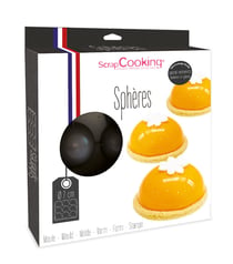 Moule semi-rigide à gâteaux ScrapCooking® - Demi-sphère - Ø 7 cm