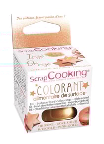 Colorant alimentaire de surface ScrapCooking - Or rose - 5 g
