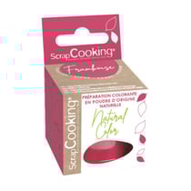 Colorant alimentaire en poudre d'origine naturelle ScrapCooking® - Framboise - 10 g