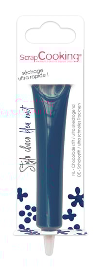 Stylo de glaçage chocolat ScrapCooking® - Bleu nuit - 25 g