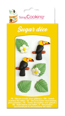 Déco sucre - tropical