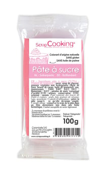 Pâte à sucre rose pastel 150 g