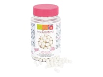 Décorations en sucre ScrapCooking® - Perles blanches nacrées - 55 g