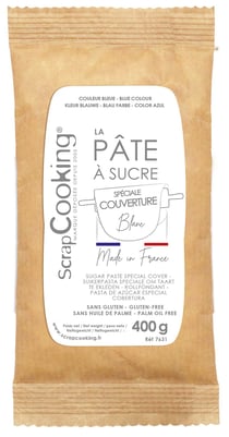 Pâte à sucre spéciale couverture ScrapCooking® - Blanc - 400 g