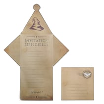 Set de 8 invitations - enveloppes apprenti sorcier
