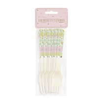 8 petites fourchettes en bois Le Papyrus - Shabby
