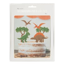 6 décorations pour gâteaux - Dinosaures