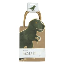 Sac en papier dinosaures - x4