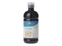 Peinture acrylique brillante - 500 ml - noir