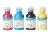 Set de 4 acrylique - 150 ml - primaire - Créalia