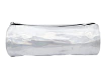 Trousse ronde hologramme Silver - 1 compartiment - Cultura