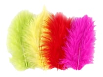 Set de 40 plumes fluo - Créalia - 6 à 8 cm