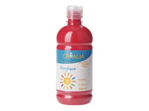 Peinture acrylique - 500ml - rouge vermeille