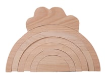 Puzzle arc-en-ciel en bois - Créalia