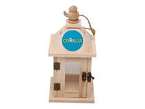 Lanterne en bois et verre Créalia