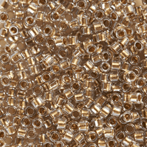 Perles Toho 11/0 - Tube de 3 g - Color Transparent doré - Créalia