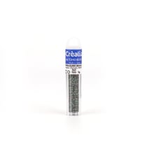 Perles Toho 11/0 - Tube de 3 g - Color 707 Higher Metallic Matte vert - Créalia