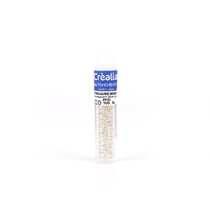 Perles Toho 11/0 - Tube de 3 g - Color PF21 PF Transparent Silver Lined blanc - Créalia