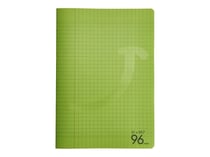 Cahier - A4 - 21 x 29,7 cm - 96 pages grands carreaux - Vert - Cultura
