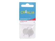 2 Broches plateau Créalia - 2,5 cm
