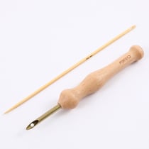 Outil Punch Needle en bois Créalia