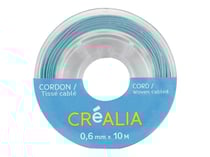 Cordon tissé câblé 0,6 mm x 10 m Créalia - Vert