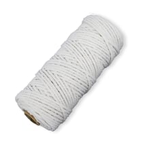 Fil macramé - Blanc - 3 mm x 62 m - Créalia