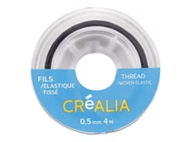 Fil élastique tissé gainé 0.5 mm x 4 m Créalia - Noir