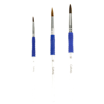 Lot de 3 pinceaux grip ronds effet poils de poney n°4, 10 et 16 Cultura