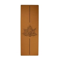 Tapis de yoga liege lotus