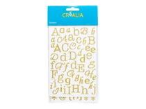 Alphabet Glitter - Or - Créalia