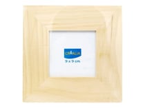 Cadre photo carré en bois - 9x9 cm - Créalia