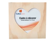 Cadre photo cœur - 13x13 cm - Créalia