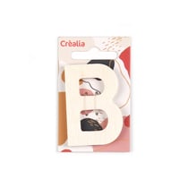 Lettre B majuscule - bois - 5 cm - Créalia
