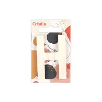 Lettre H majuscule - bois - 5 cm - Créalia